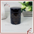 Großhandel schwarze Porzellan Kosmetik Süßigkeiten Creme Lagerung Jar